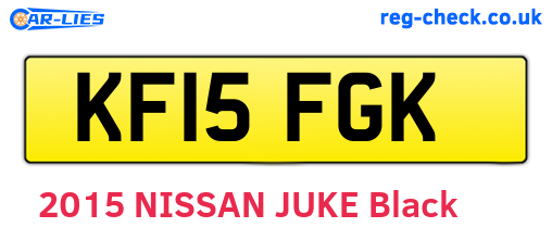 KF15FGK are the vehicle registration plates.