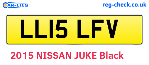 LL15LFV are the vehicle registration plates.