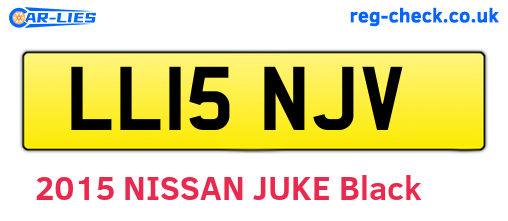 LL15NJV are the vehicle registration plates.