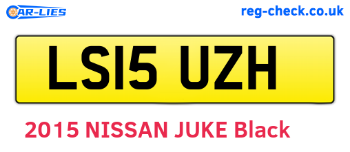 LS15UZH are the vehicle registration plates.