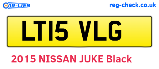 LT15VLG are the vehicle registration plates.