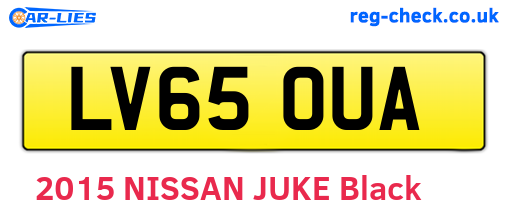 LV65OUA are the vehicle registration plates.