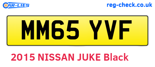 MM65YVF are the vehicle registration plates.