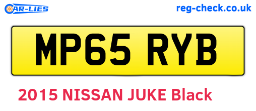 MP65RYB are the vehicle registration plates.