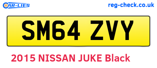 SM64ZVY are the vehicle registration plates.