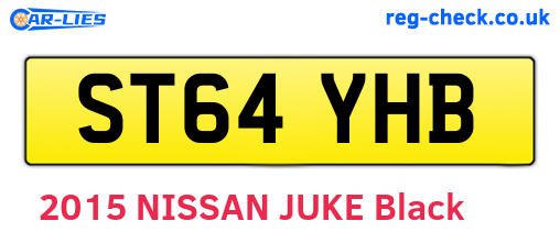 ST64YHB are the vehicle registration plates.