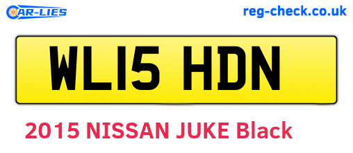 WL15HDN are the vehicle registration plates.