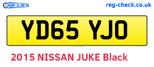 YD65YJO are the vehicle registration plates.