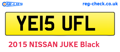YE15UFL are the vehicle registration plates.