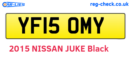 YF15OMY are the vehicle registration plates.