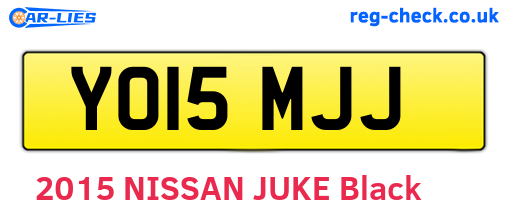 YO15MJJ are the vehicle registration plates.
