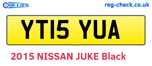 YT15YUA are the vehicle registration plates.