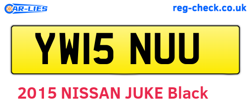 YW15NUU are the vehicle registration plates.