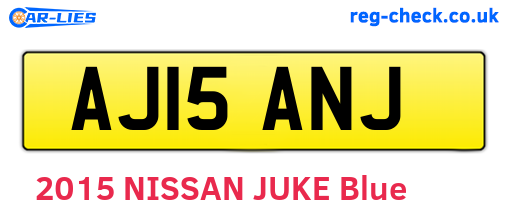 AJ15ANJ are the vehicle registration plates.