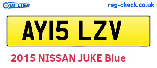 AY15LZV are the vehicle registration plates.