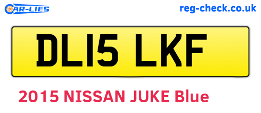 DL15LKF are the vehicle registration plates.