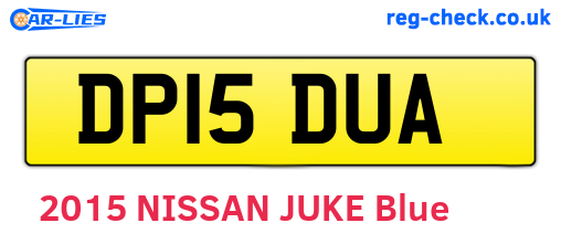 DP15DUA are the vehicle registration plates.