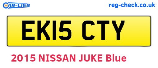EK15CTY are the vehicle registration plates.