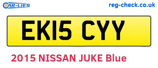 EK15CYY are the vehicle registration plates.