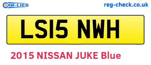 LS15NWH are the vehicle registration plates.