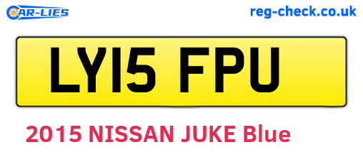 LY15FPU are the vehicle registration plates.