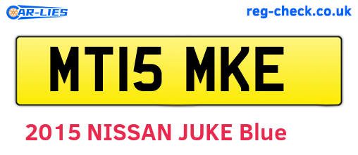 MT15MKE are the vehicle registration plates.