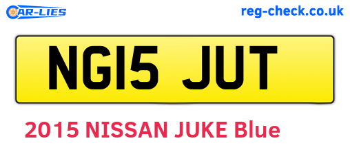 NG15JUT are the vehicle registration plates.