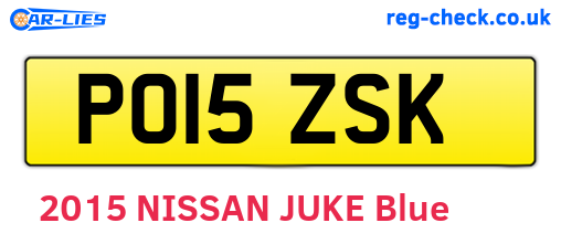 PO15ZSK are the vehicle registration plates.