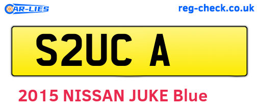 S2UCA are the vehicle registration plates.