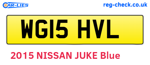 WG15HVL are the vehicle registration plates.