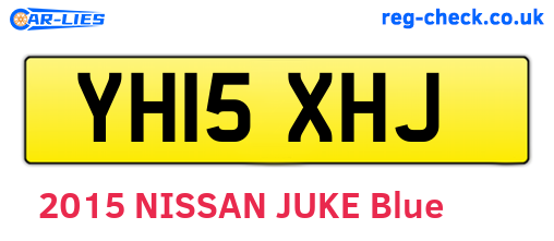 YH15XHJ are the vehicle registration plates.