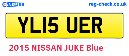 YL15UER are the vehicle registration plates.