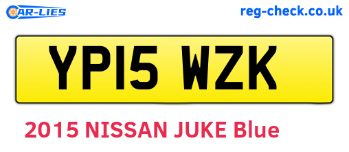 YP15WZK are the vehicle registration plates.