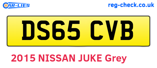 DS65CVB are the vehicle registration plates.