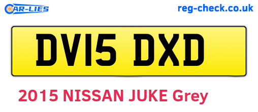 DV15DXD are the vehicle registration plates.