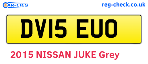 DV15EUO are the vehicle registration plates.