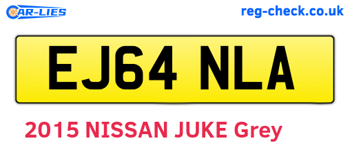 EJ64NLA are the vehicle registration plates.