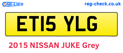 ET15YLG are the vehicle registration plates.