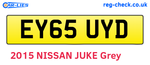 EY65UYD are the vehicle registration plates.