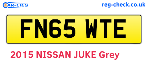 FN65WTE are the vehicle registration plates.