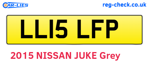 LL15LFP are the vehicle registration plates.