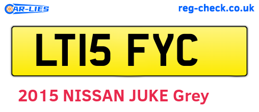 LT15FYC are the vehicle registration plates.