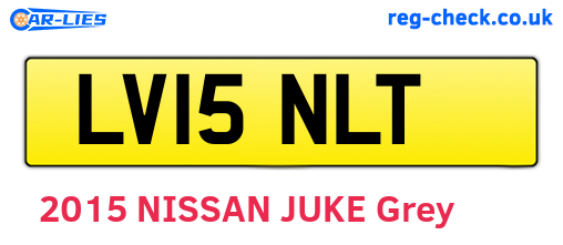 LV15NLT are the vehicle registration plates.