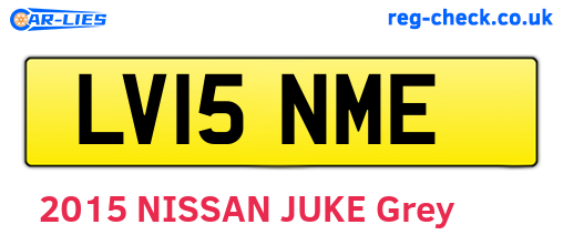 LV15NME are the vehicle registration plates.