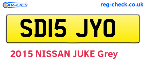 SD15JYO are the vehicle registration plates.