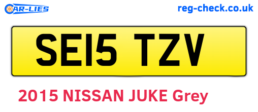 SE15TZV are the vehicle registration plates.