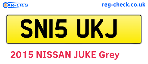 SN15UKJ are the vehicle registration plates.