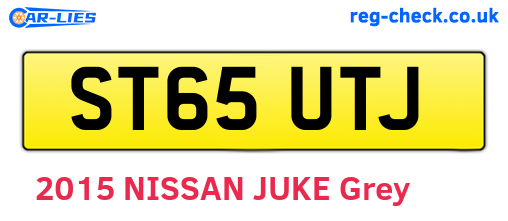 ST65UTJ are the vehicle registration plates.