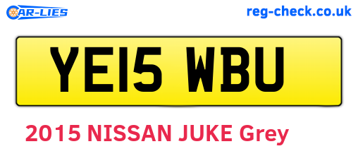 YE15WBU are the vehicle registration plates.