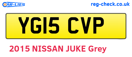 YG15CVP are the vehicle registration plates.